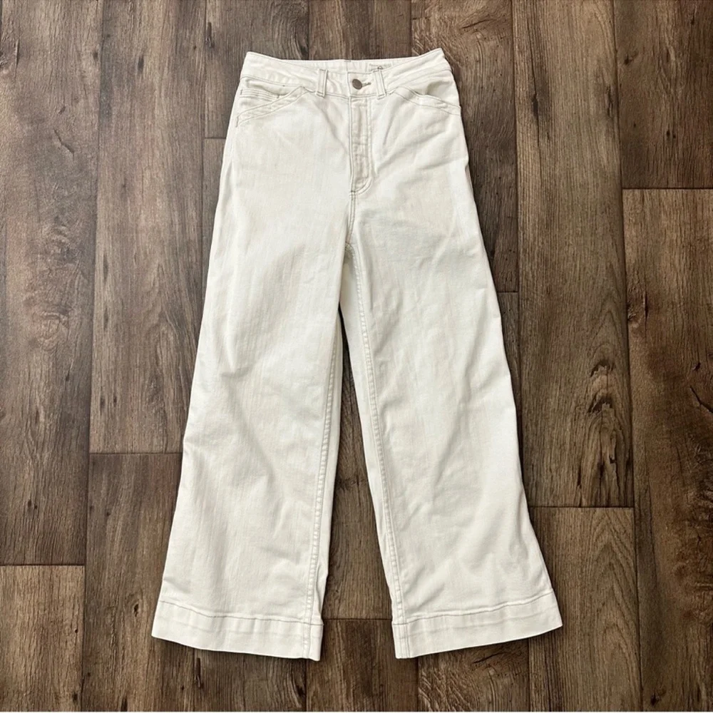 AG Adriano Goldschmied Rosie Workwear Wide Leg Jeans White 
Size 32 - Picture 9 of 12